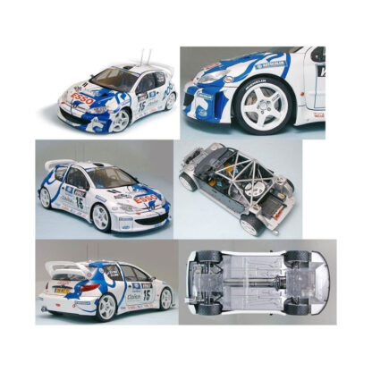 Tamiya Peugeot 206 WRC 1:24 Modellino Auto in Kit da montare - immagine 2