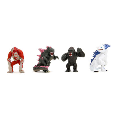 Jada Confezione da 4 figure di Godzilla e Kong in Metallo Die-Cast alte 6cm - immagine 2